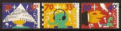 Nederland NVPH nr 1575/7 postfris Kinderpostzegels 1993, Postzegels en Munten, Postzegels | Nederland, Ophalen of Verzenden, Na 1940