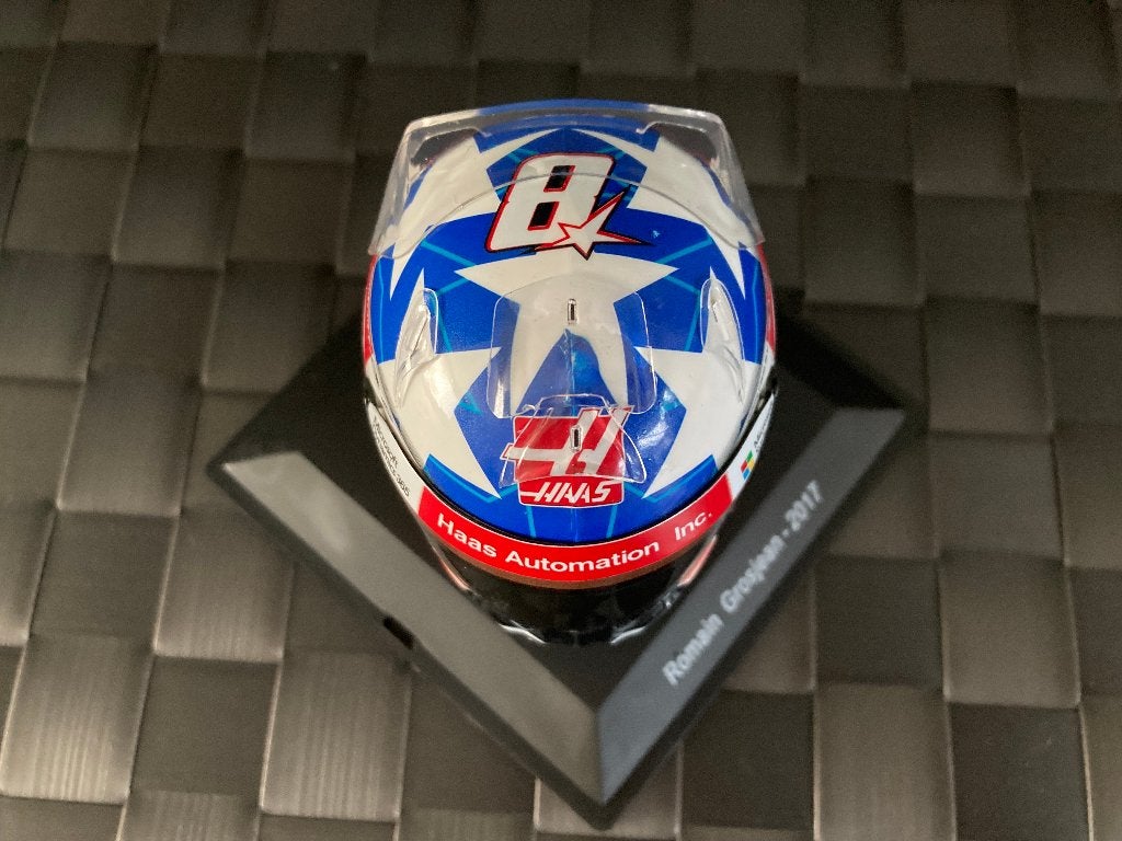 ✅ Romain Grosjean 2017 USA 1:5 helm Nicky Hayden Tribute, Ophalen of Verzenden, Nieuw, Formule 1