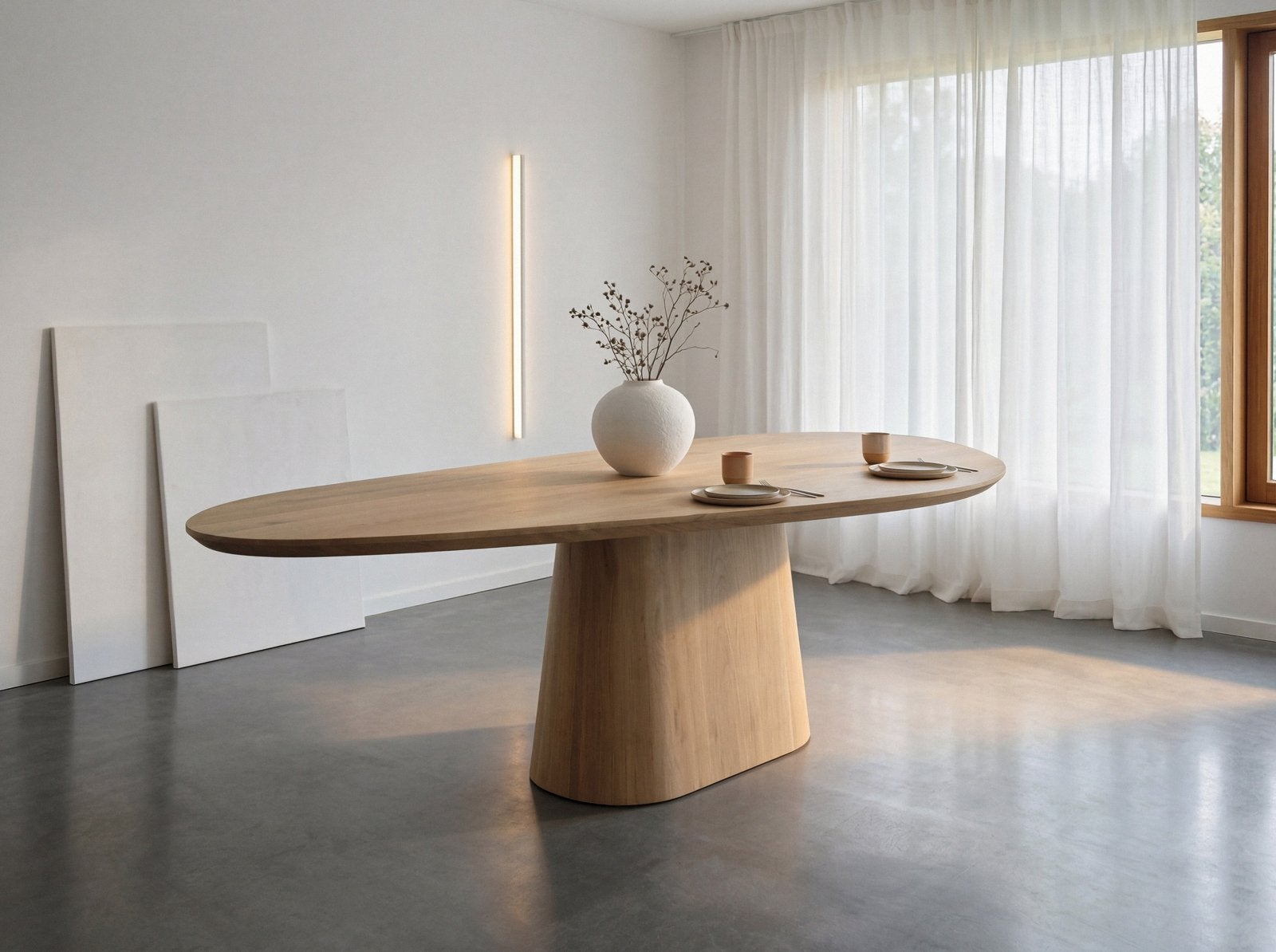 Organische eiken tafel eiken eettafel organisch kiezel tafel, Huis en Inrichting, Tafels | Eettafels, Organische kiezel organisch druppel eettafel