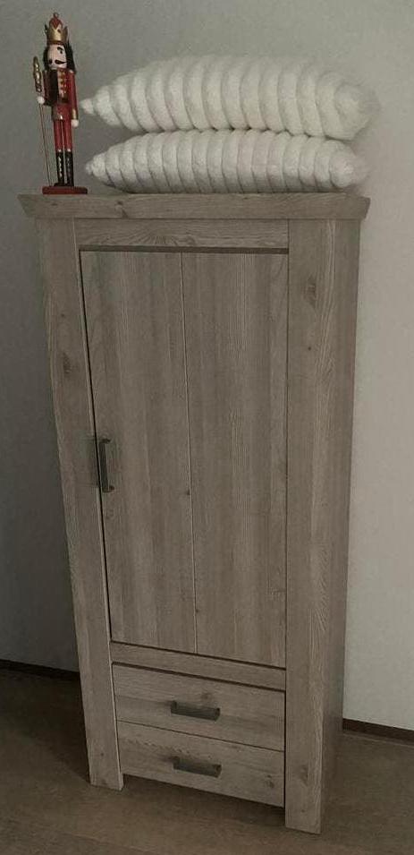 Kast grijs eiken, multifunctioneel, laden en planken, NwSt., Ophalen, Zo goed als nieuw