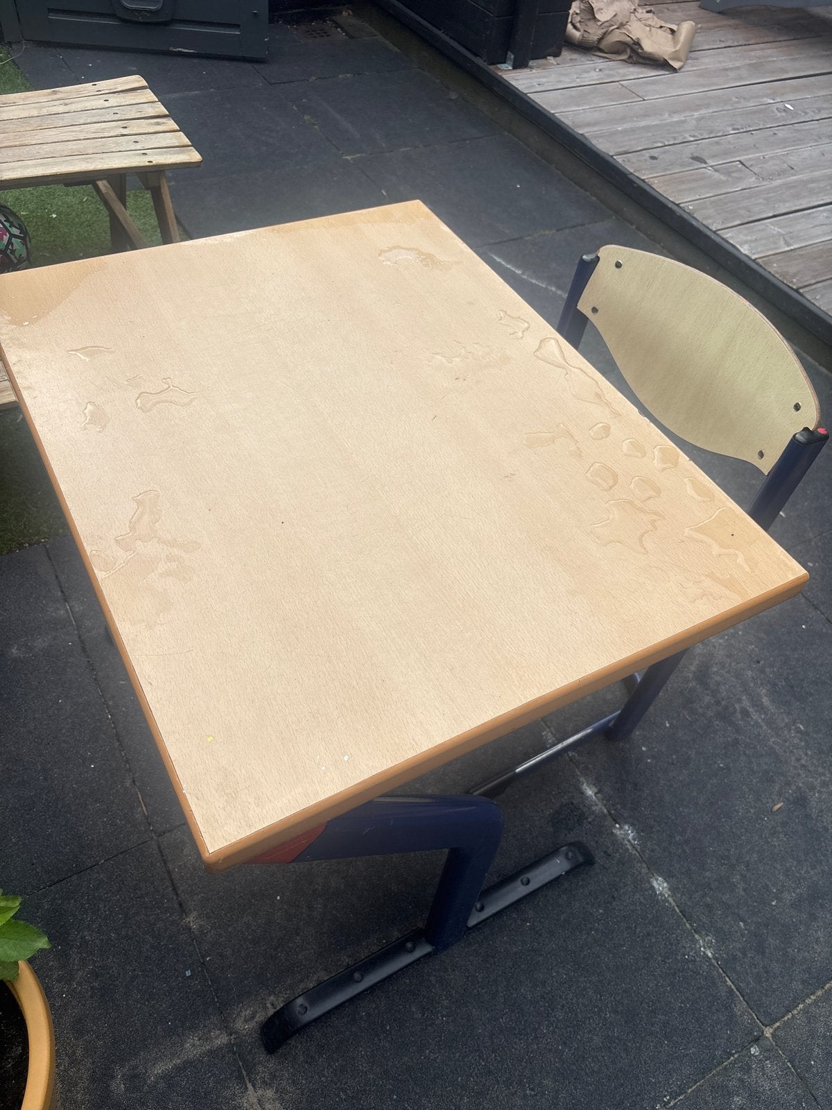 Schooltafel en stoel - Ideaal voor de kids, Ophalen, Gebruikt, Tafel(s) en Stoel(en)