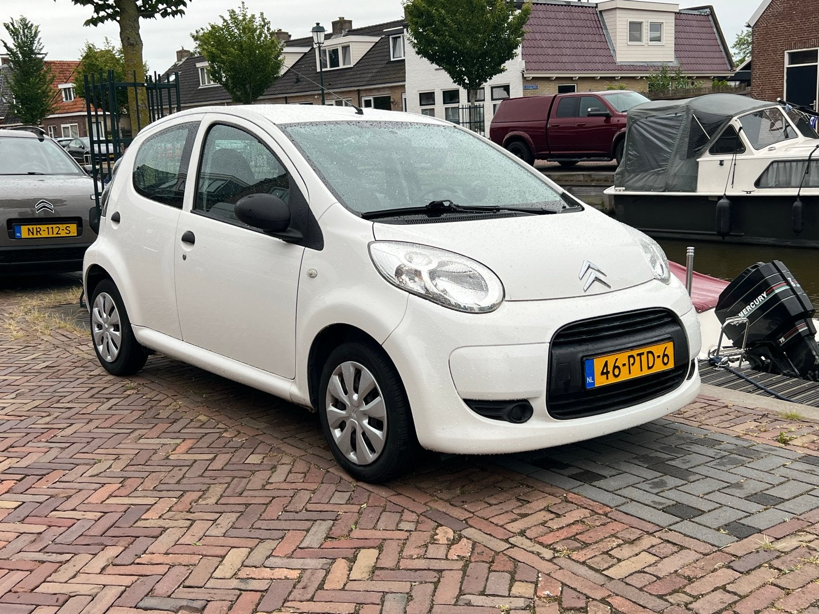 Citroën C1 1.0i 68PK 2011 Wit | | 5-Deurs | Toerenteller, Auto's, Voorwielaandrijving, Stof, Zwart, 4 stoelen