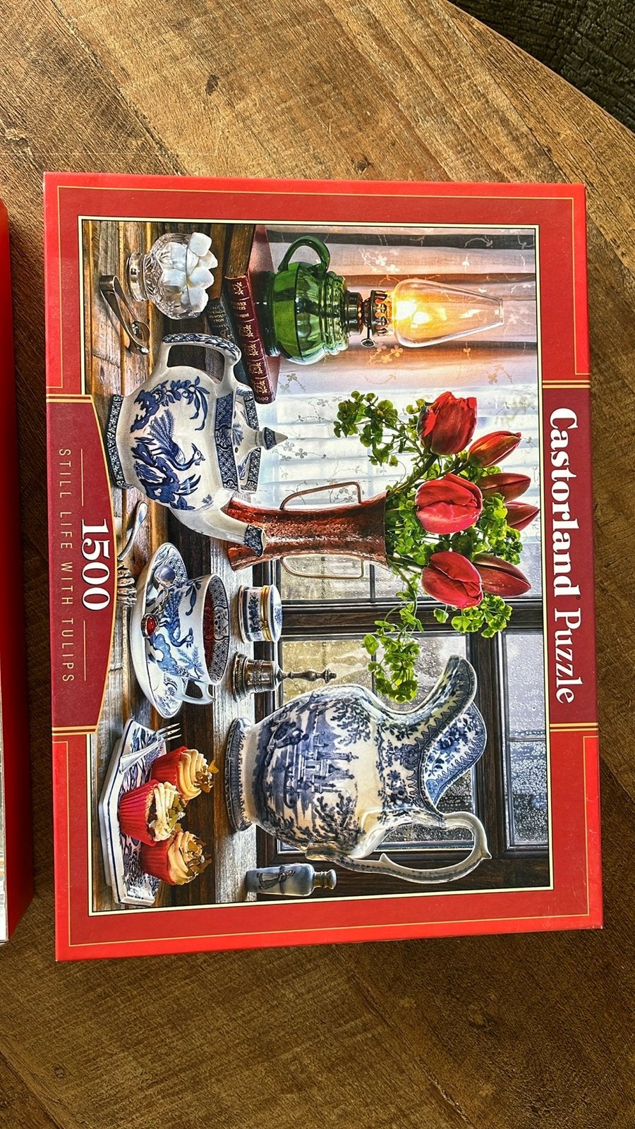 Castorland Legpuzzel 1500 stukjes - Still Life with Tulips, Ophalen of Verzenden, 500 t/m 1500 stukjes, Gebruikt, Legpuzzel