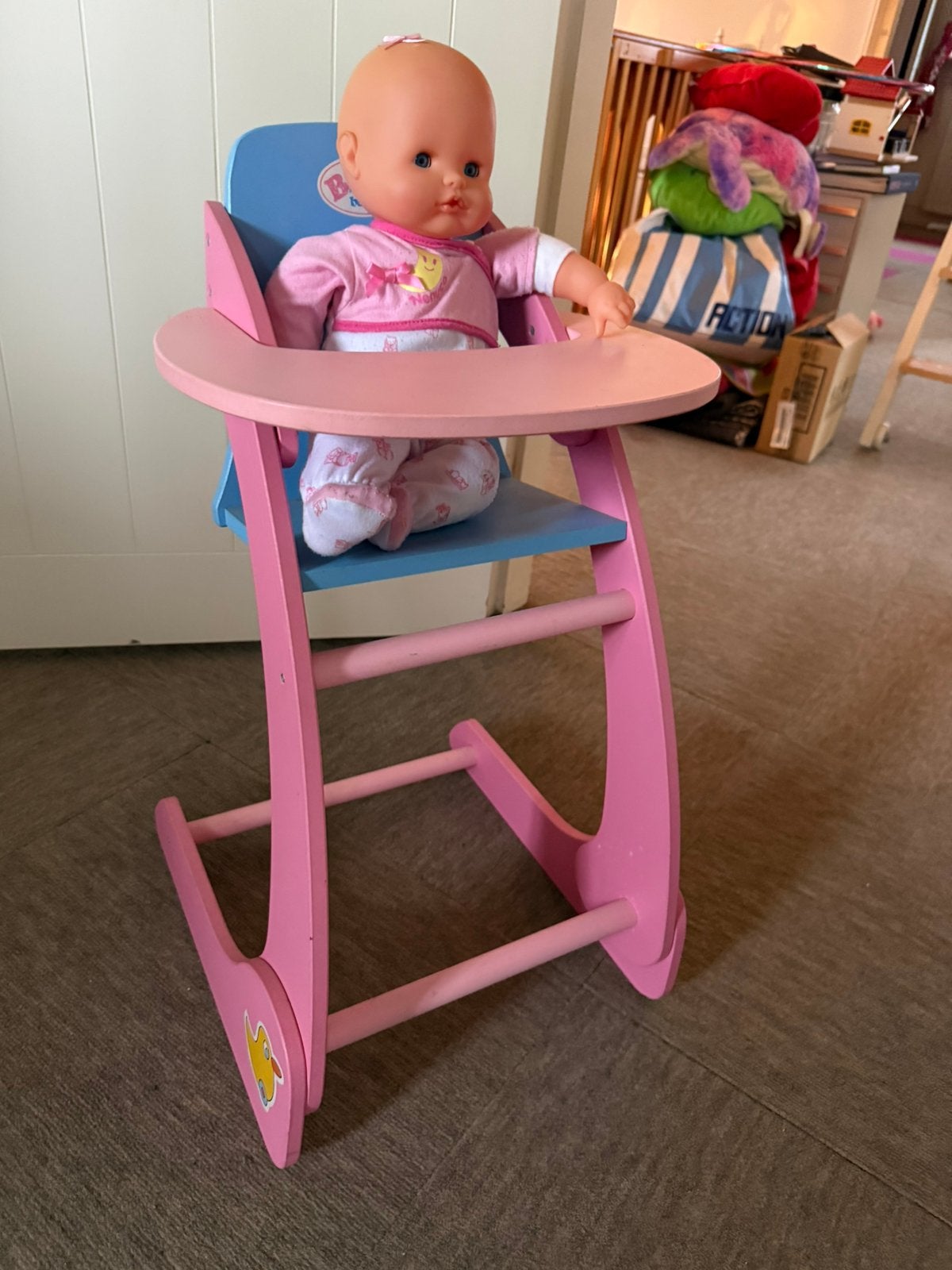 Baby born poppenstoel met baby born pop, Kinderen en Baby's, Speelgoed | Poppen, Ophalen of Verzenden, Gebruikt, Babypop