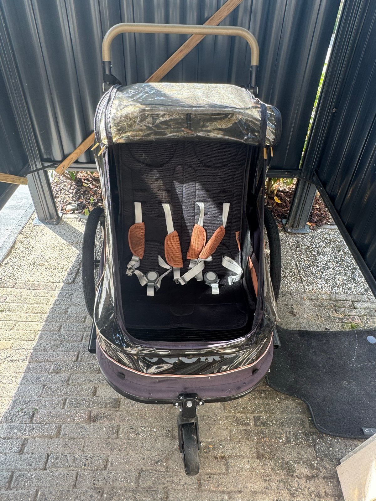 Bobike fietskar/kinderkar met fietsstang, Ophalen of Verzenden, Zo goed als nieuw, Kinderkar, 40 tot 60 kg
