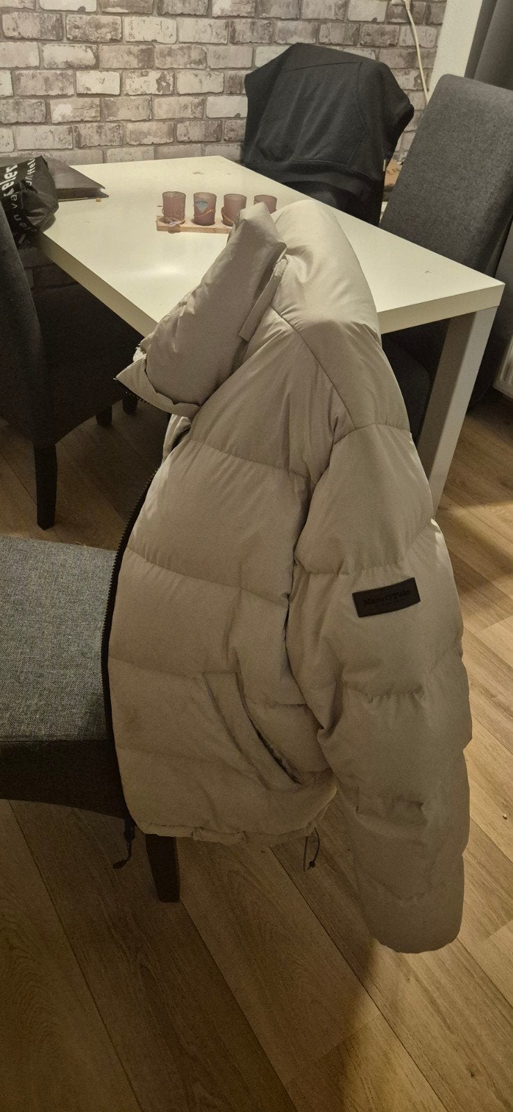 Marc O'Polo winterjas - Beige, Ophalen of Verzenden, Zo goed als nieuw, Overige maten, Beige