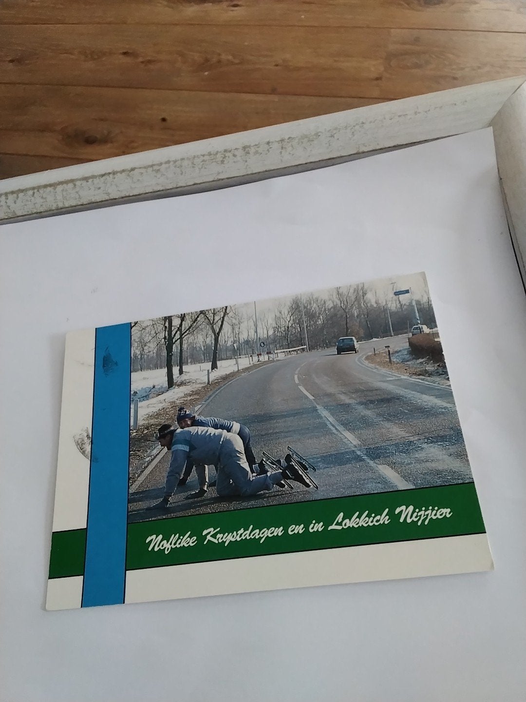 Oude ansichtkaart: Noflike Krystdagen en in Lokkich Nijjier, Verzamelen, Ophalen of Verzenden, 1980 tot heden, Gelopen