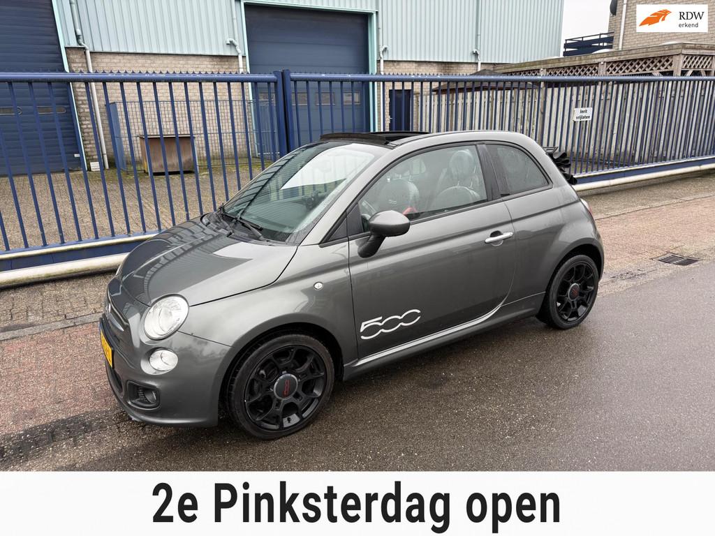Fiat 500 C 0.9 TWINAIR TURBO 500S *CLIMA*NAVI*16 INCH*, Auto's, Stof, Euro 6, Cabriolet, Origineel Nederlands