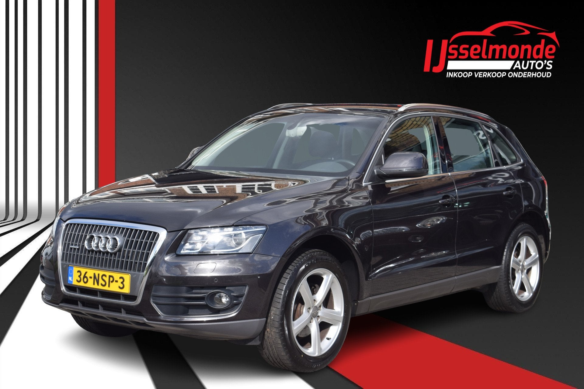 Audi Q5 2.0 TFSI quattro Pro Line Automaat Dealer Onderhoude, Automaat, Stof, Gebruikt, 4 cilinders