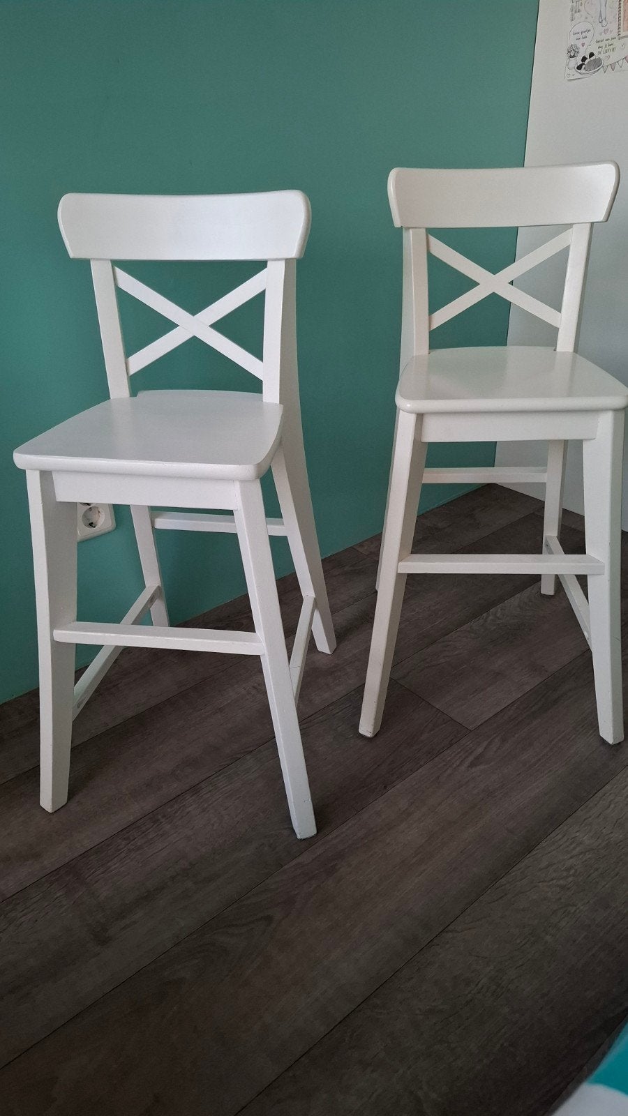 Twee IKEA Ingolf hoge kinderstoel, Ophalen, Gebruikt, Overige typen