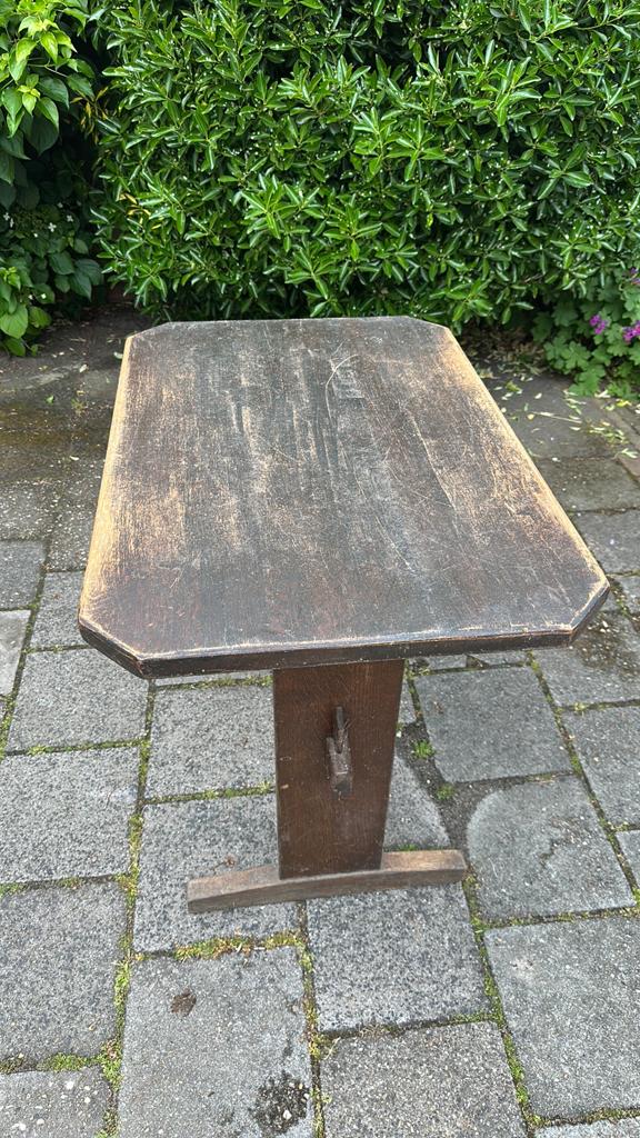 Tafel, Tuin en Terras, Ophalen, Zo goed als nieuw, Rechthoekig, Hout
