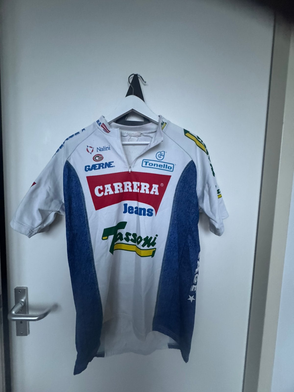 Klassieke Carrera Jeans Wielerset 1996 Nalini Vintage, Fietsen en Brommers, Fietsaccessoires | Fietskleding, Gebruikt, Heren, Ophalen of Verzenden