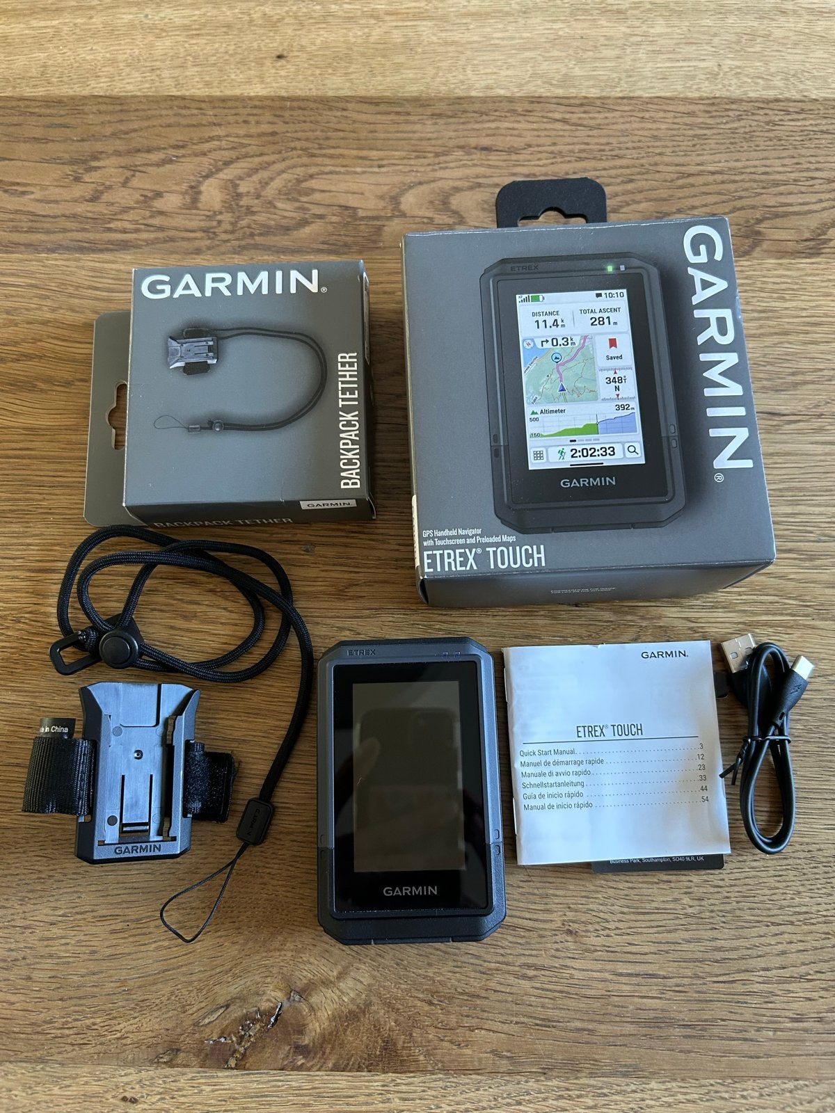 Garmin eTrex Touch GPS navigatie met accessoires, Ophalen of Verzenden, Nieuw, Navigatie of Gps