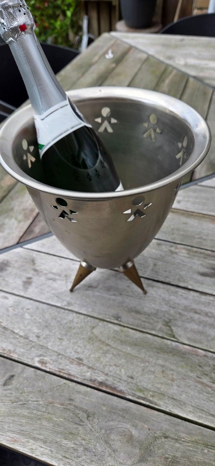 Vintage design champagnekoeler wijnkoeler , Girotondo stijl, Ophalen of Verzenden