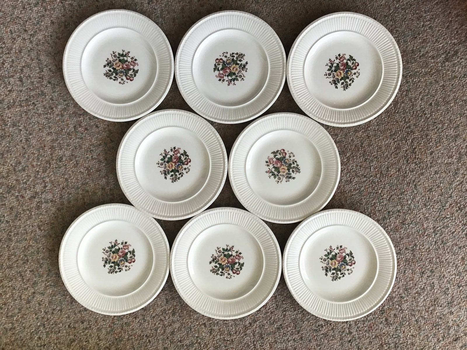 Vintage wedgwood Conway Royal Tudor gebaksbordjes 16 cm, Ophalen of Verzenden
