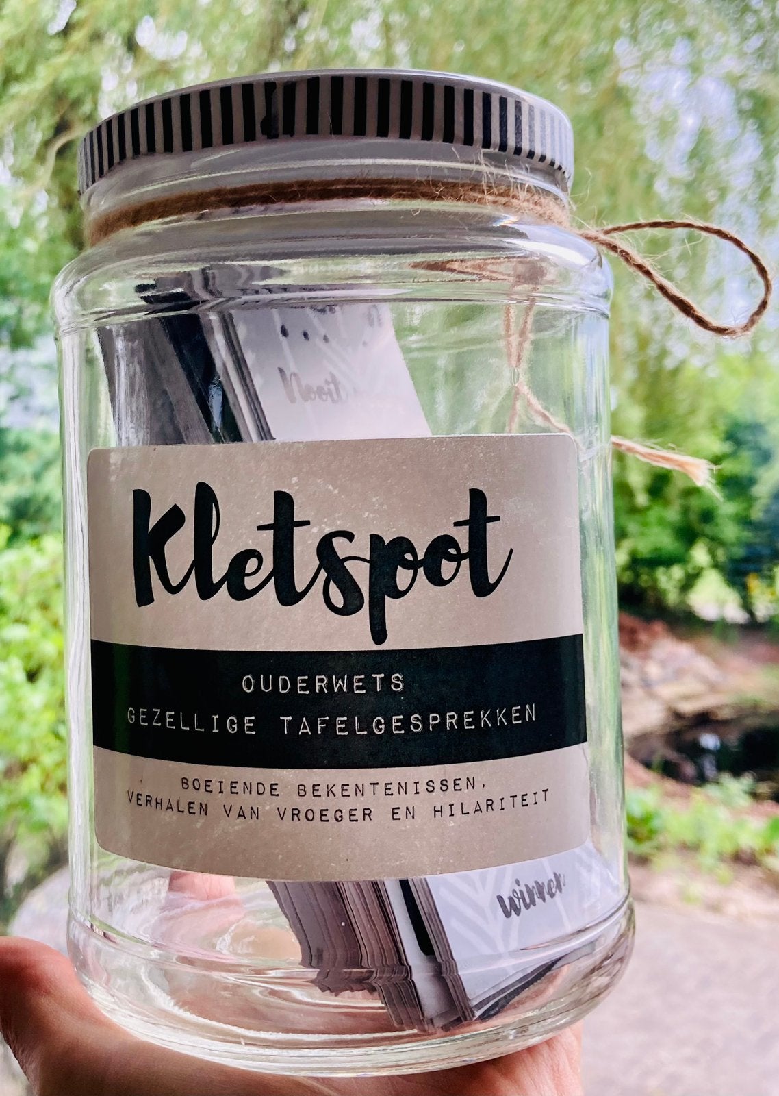 Kletspot voor gezellige tafelgesprekken, Ophalen, Meerkleurig, Overige stijlen, Zo goed als nieuw