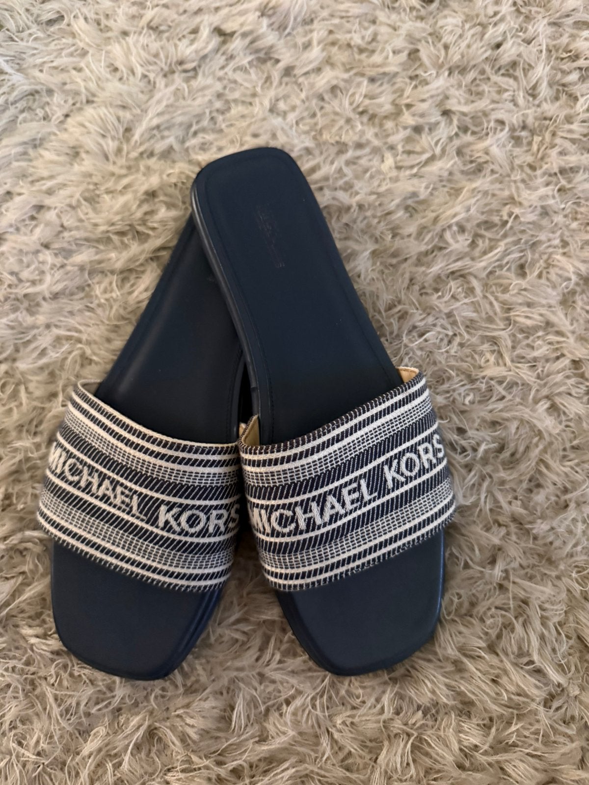 Michael Kors slippers maat 39, Kleding | Dames, Ophalen of Verzenden, Blauw, Slippers