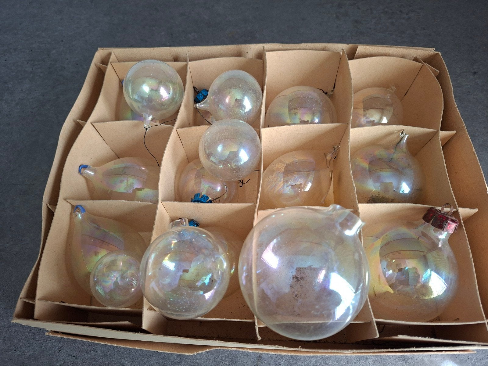 vintage handgeblazen kerstballen, Diversen, Ophalen of Verzenden