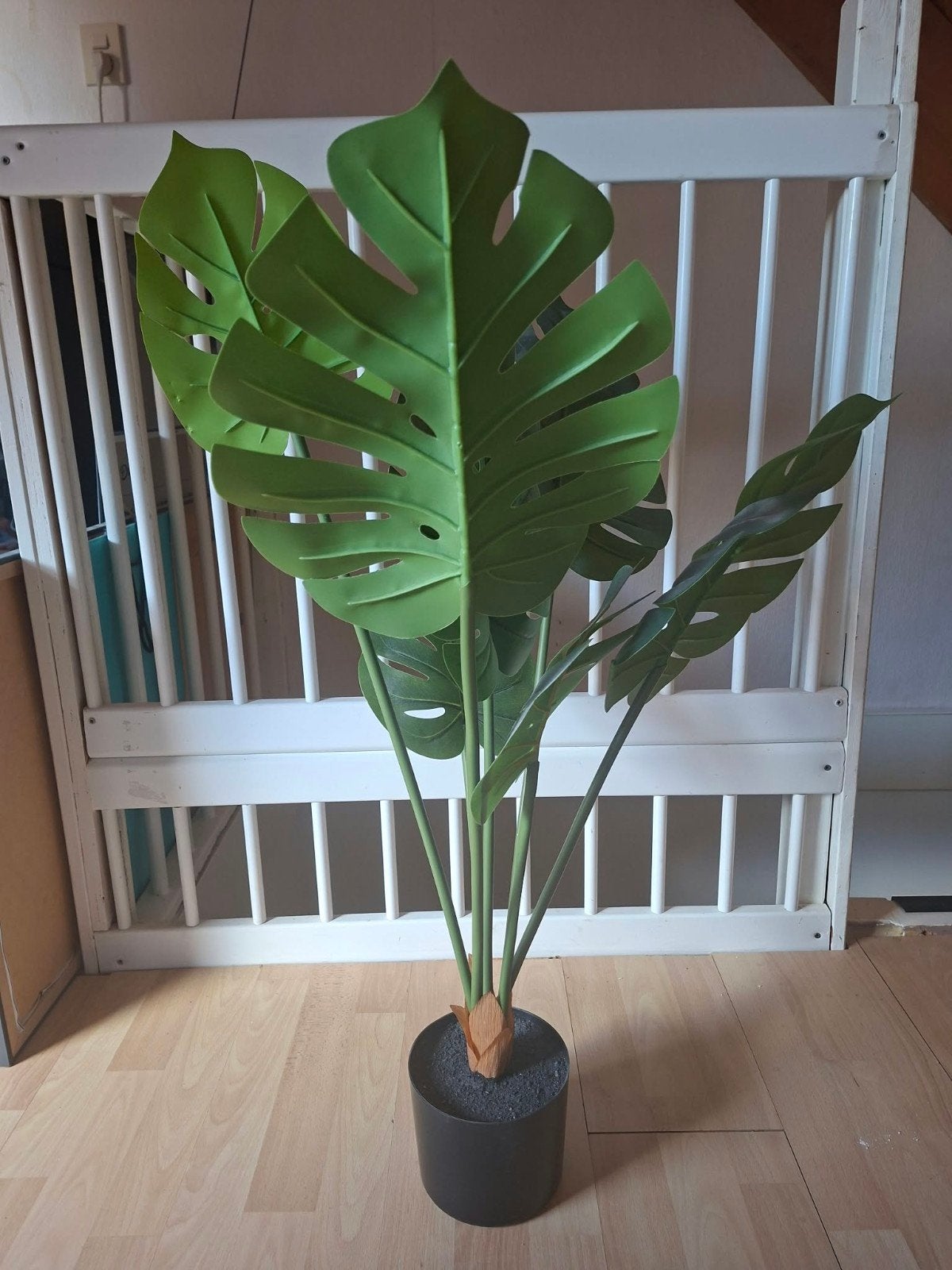 Nep Monstera plant in pot - 85 cm hoog, Ophalen, Binnen, Groen, Met pot of vaas