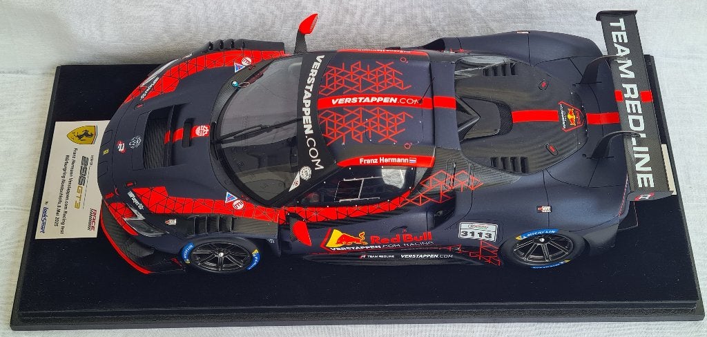 Ferrari 296 GT3 Franz Hermann Max Verstappen 1:18, Ophalen of Verzenden, Zo goed als nieuw, Auto, Overige merken