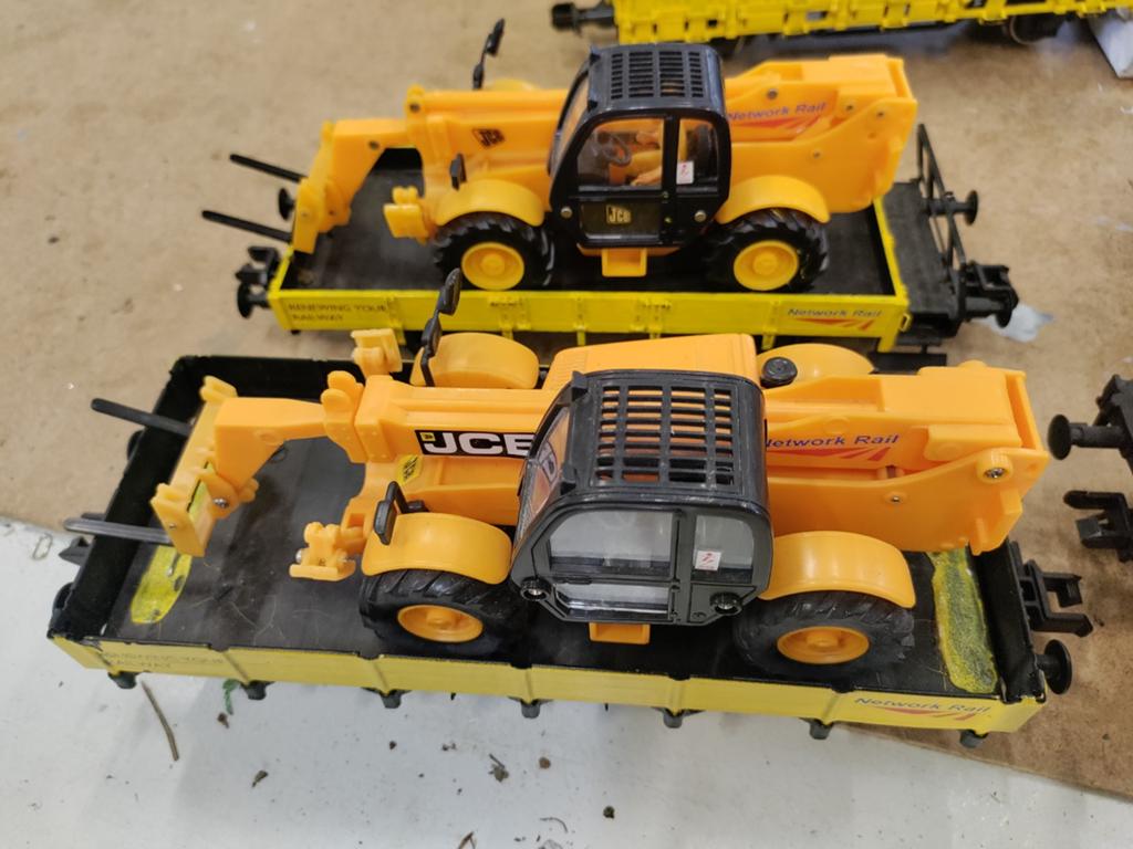 Handgebouwd setje werk wagons met Märklin onderstel, Gelijkstroom of Wisselstroom, Wagon, Ophalen of Verzenden, Zo goed als nieuw