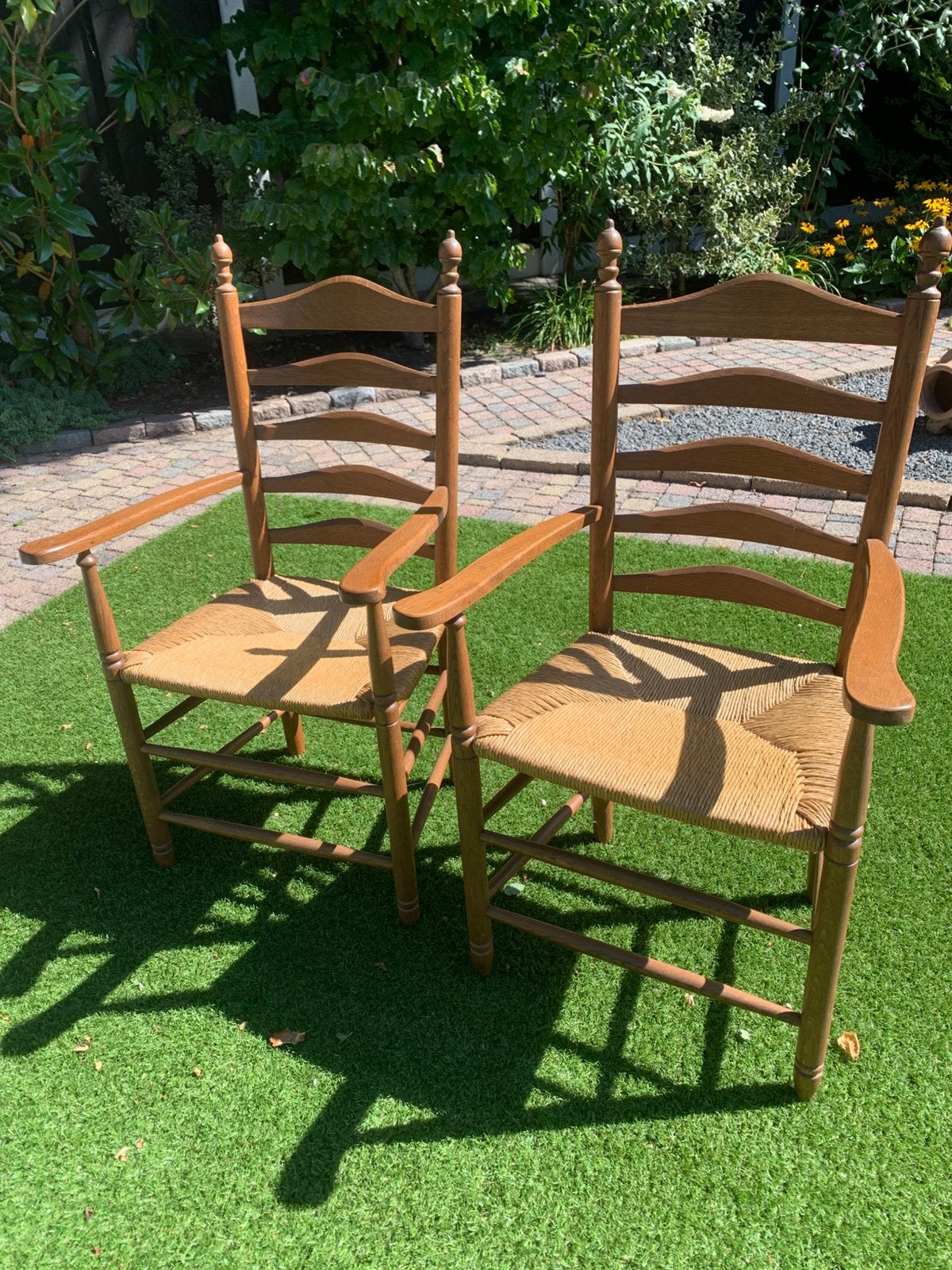 Knopstoelen met armleuning. Meubelmaker kwaliteit !!!, Ophalen