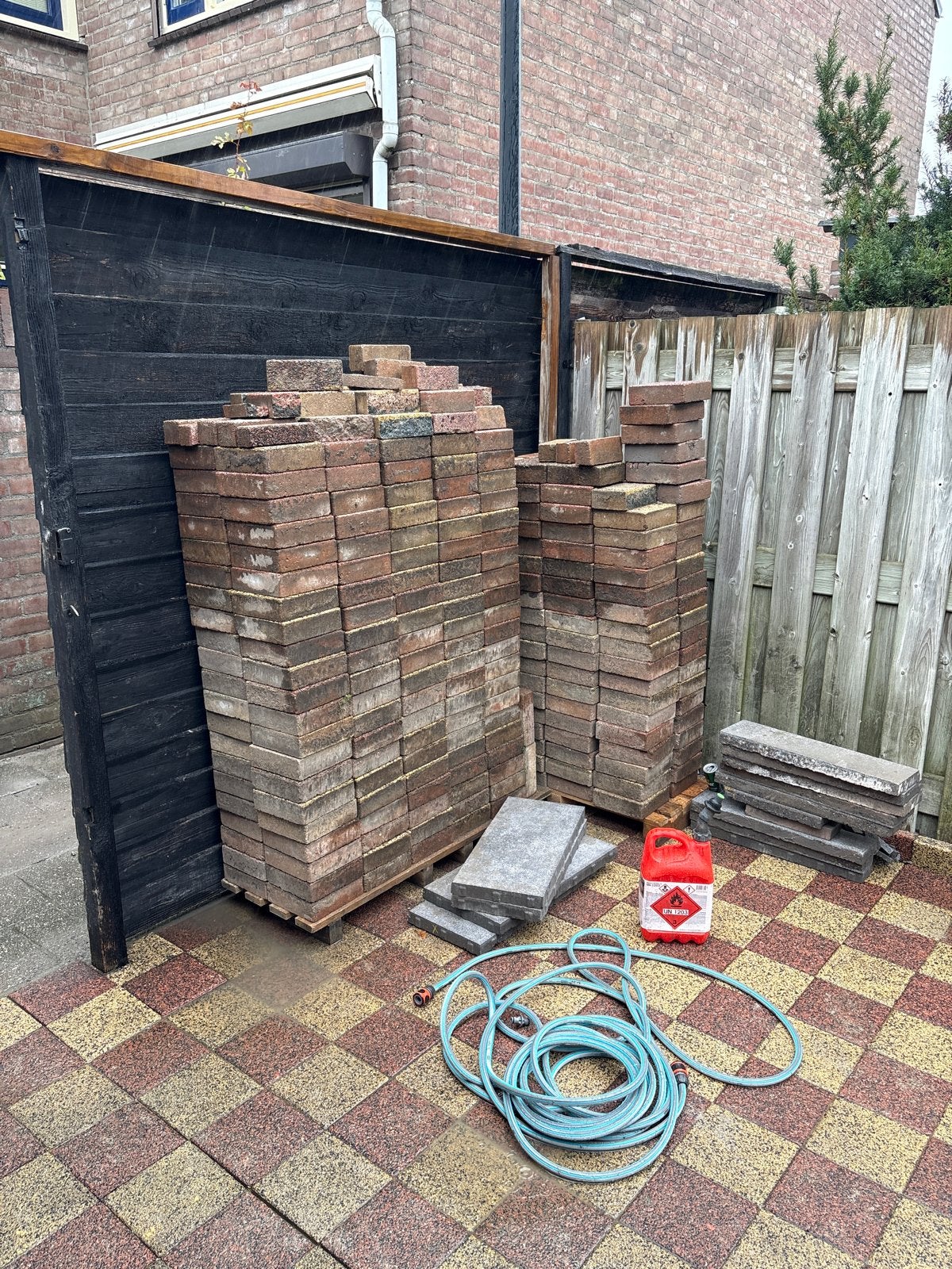 Gratis af te halen: Gebruikte stenen voor tuin of oprit, Ophalen of Verzenden, Gebruikt, Overige materialen, Overige typen