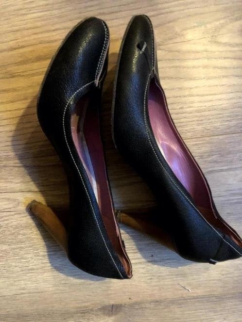 HUGO  BOSS grijze pumps met houten hak, maat 39, Pumps, Ophalen of Verzenden, Grijs, Gedragen