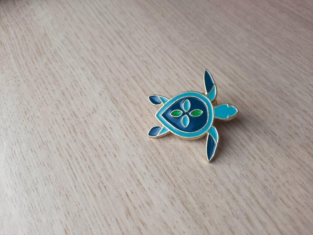 1 mooie pin van een schildpad te koop, Verzamelen, Ophalen of Verzenden, Nieuw, Dier of Natuur, Speldje of Pin