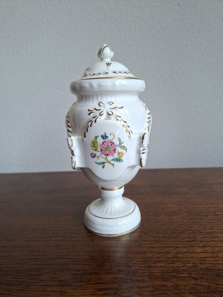 Minton Haddon Hall Urn met Deksel - Bone China, Ophalen of Verzenden