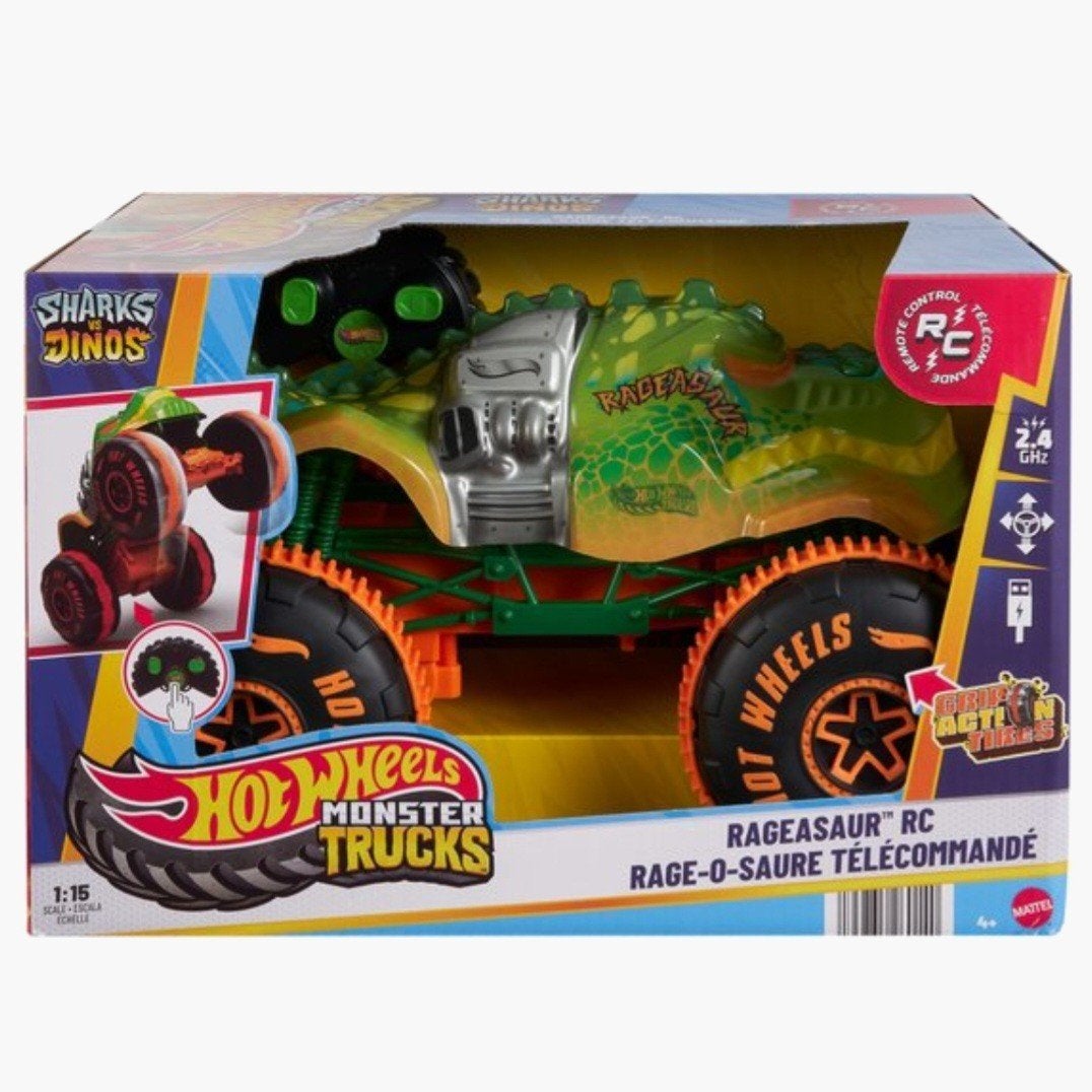 Hot Wheels bestuurbare Monstertruck, Kinderen en Baby's, Speelgoed | Speelgoedvoertuigen, Ophalen of Verzenden, Nieuw