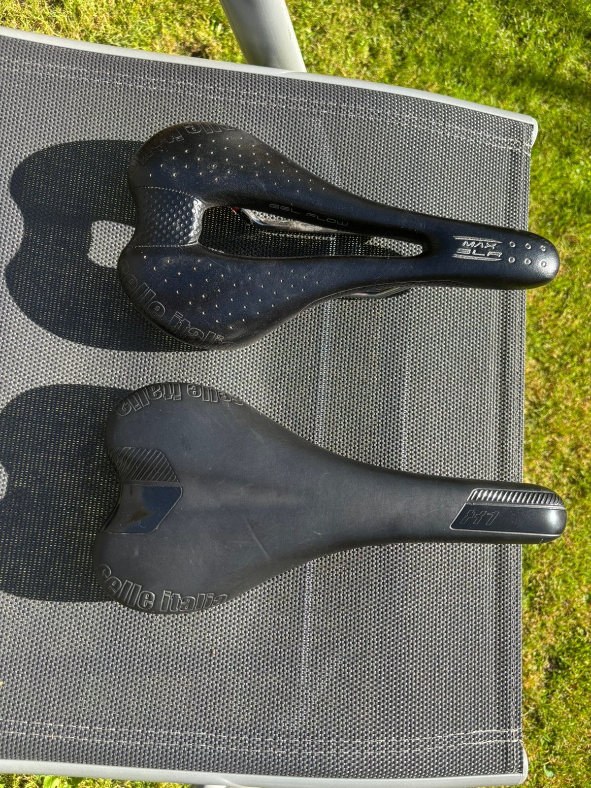 2 stuks Selle Italia zadels , 1x de MAX SLR EN 1x de X1, Fietsen en Brommers, Ophalen of Verzenden, Gebruikt, Zadel, Aluminium