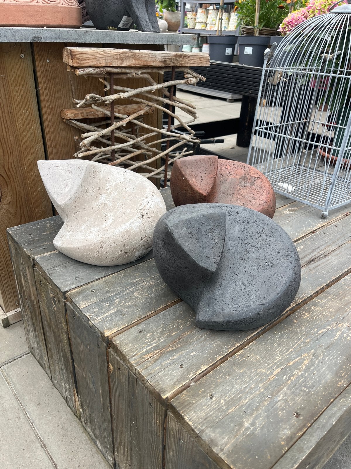 Tuinbeeld kat - 3 kleuren €34,95, Ophalen of Verzenden, Nieuw, Beton, Dierenbeeld