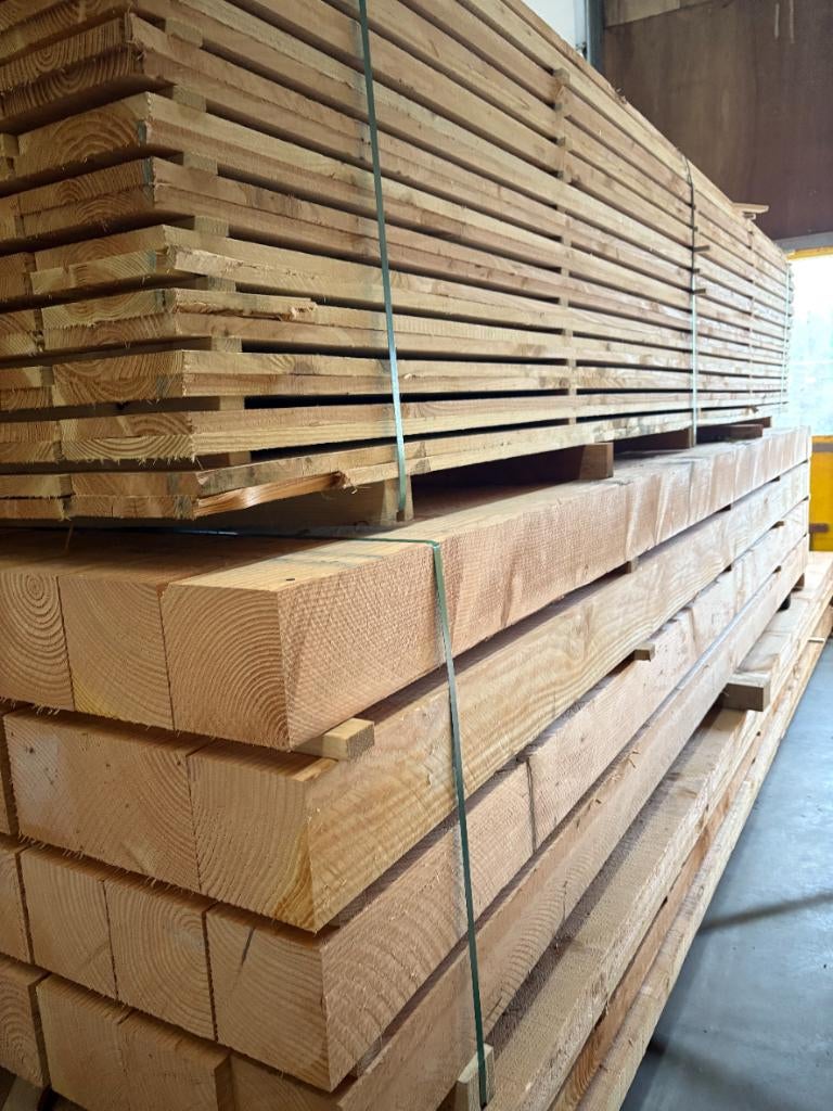Douglas 150x150, Tuin en Terras, Palen, Balken en Planken, Nieuw, Balken, 250 cm of meer, Ophalen