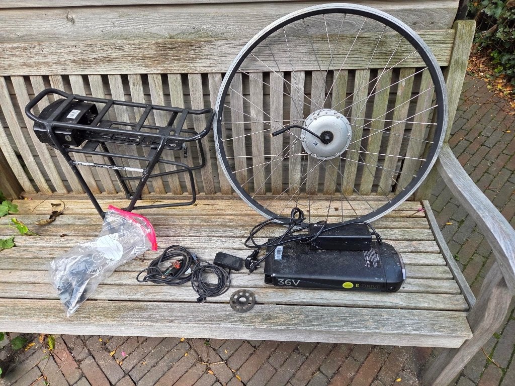 Ombouwset elektrische fiets, Ophalen, Gebruikt