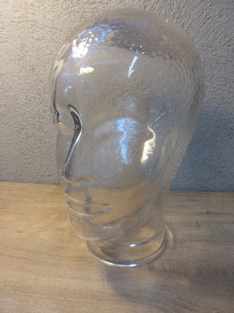 Vintage glazen hoofd voor koptelefoon, Ophalen of Verzenden, Gebruikt, Overige merken