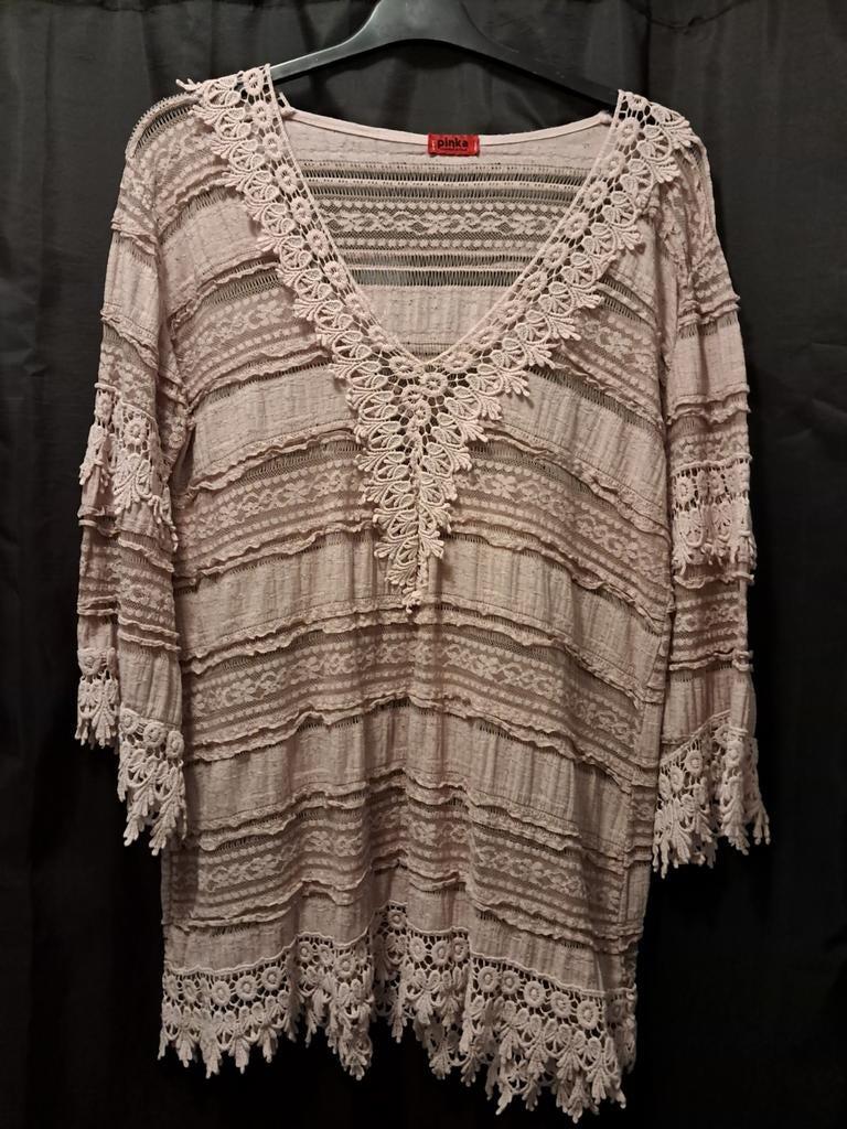 Mooie tuniek maat xl, Beige, Maat 46/48 (XL) of groter, Pinka, Ophalen of Verzenden