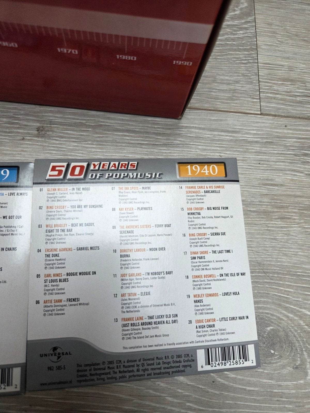 50cd box - 50 years of popmusic - The Ultimate Collection, Ophalen of Verzenden, Zo goed als nieuw