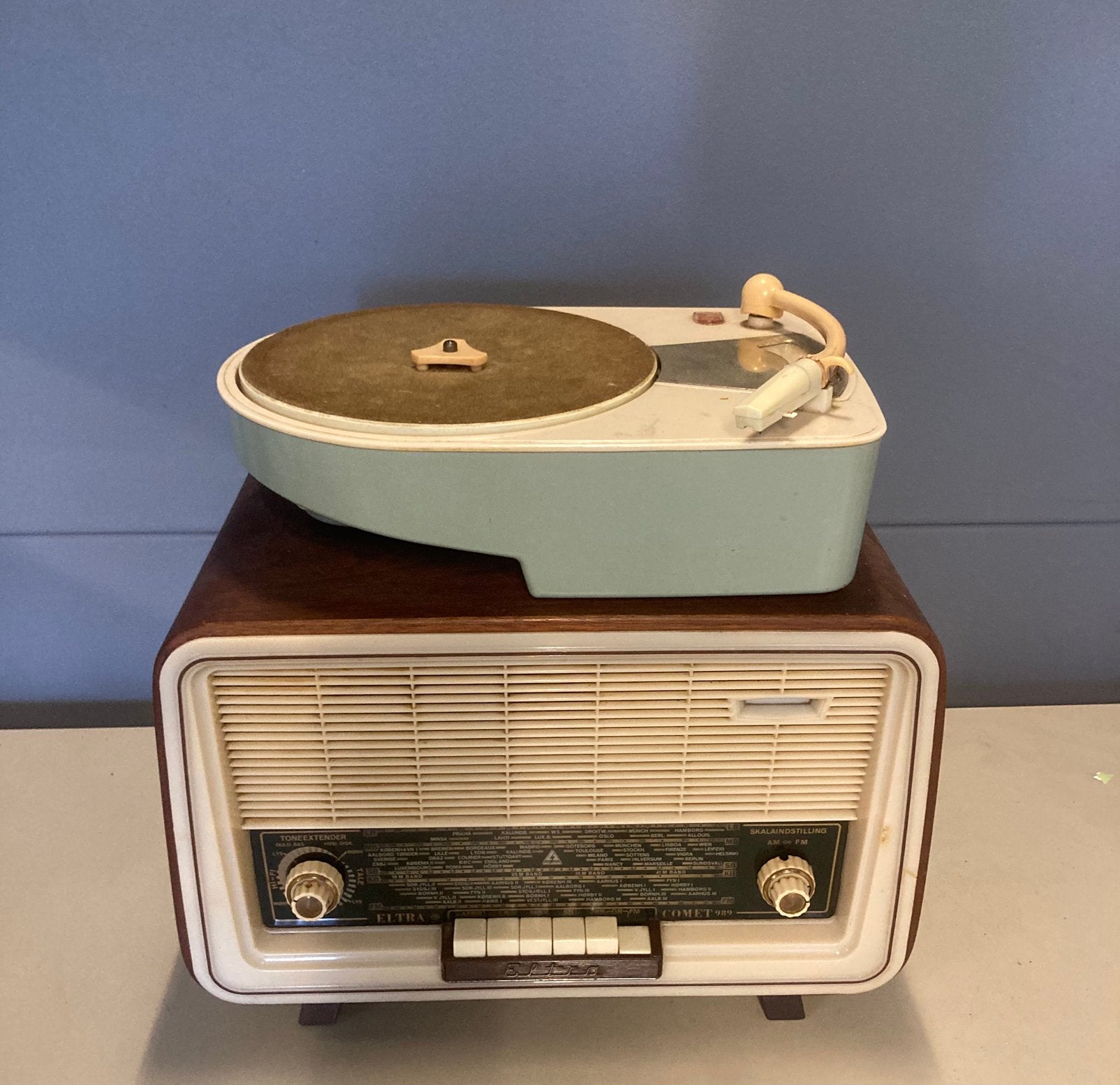 Vintage Platenspeler met Radio - Eltra Comet 900, Ophalen of Verzenden, Gebruikt, Platenspeler, Overige merken