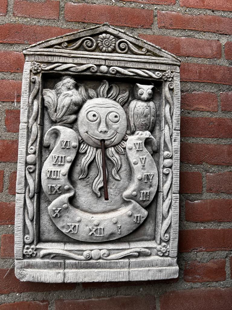 Decoratieve Zonnewijzer voor Buiten - Steen, Huis en Inrichting, Woonaccessoires | Klokken, Ophalen, Gebruikt, Analoog, Overige typen