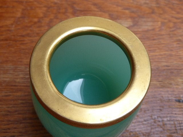 Vintage opaline bakje met vergulde rand Murano, Antiek en Kunst, Ophalen of Verzenden