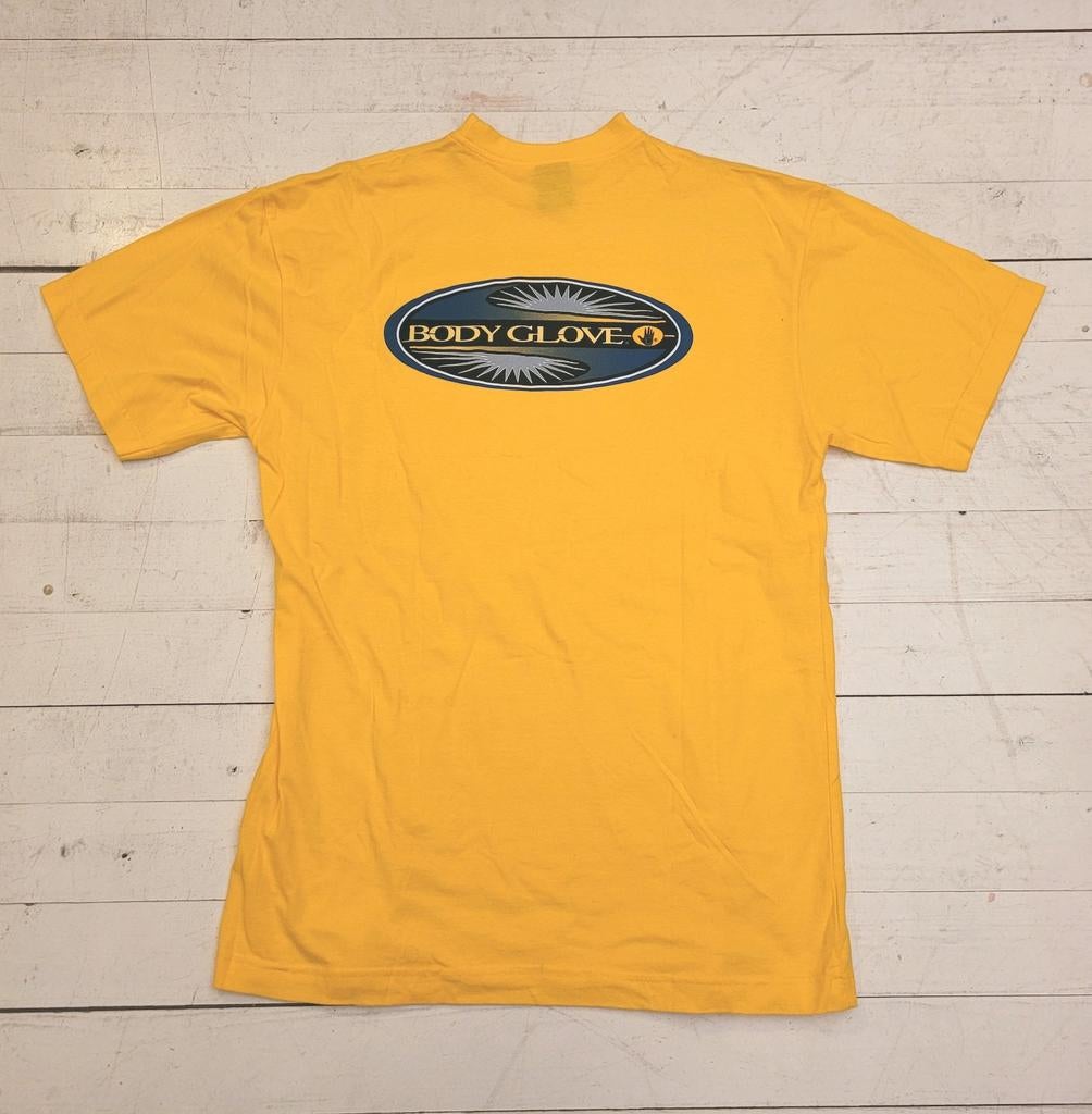 BODY GLOVE Vintage T Shirt L NEW Geel Surf Skate Wetsuits, Ophalen of Verzenden, Nieuw, Geel, Korte mouw