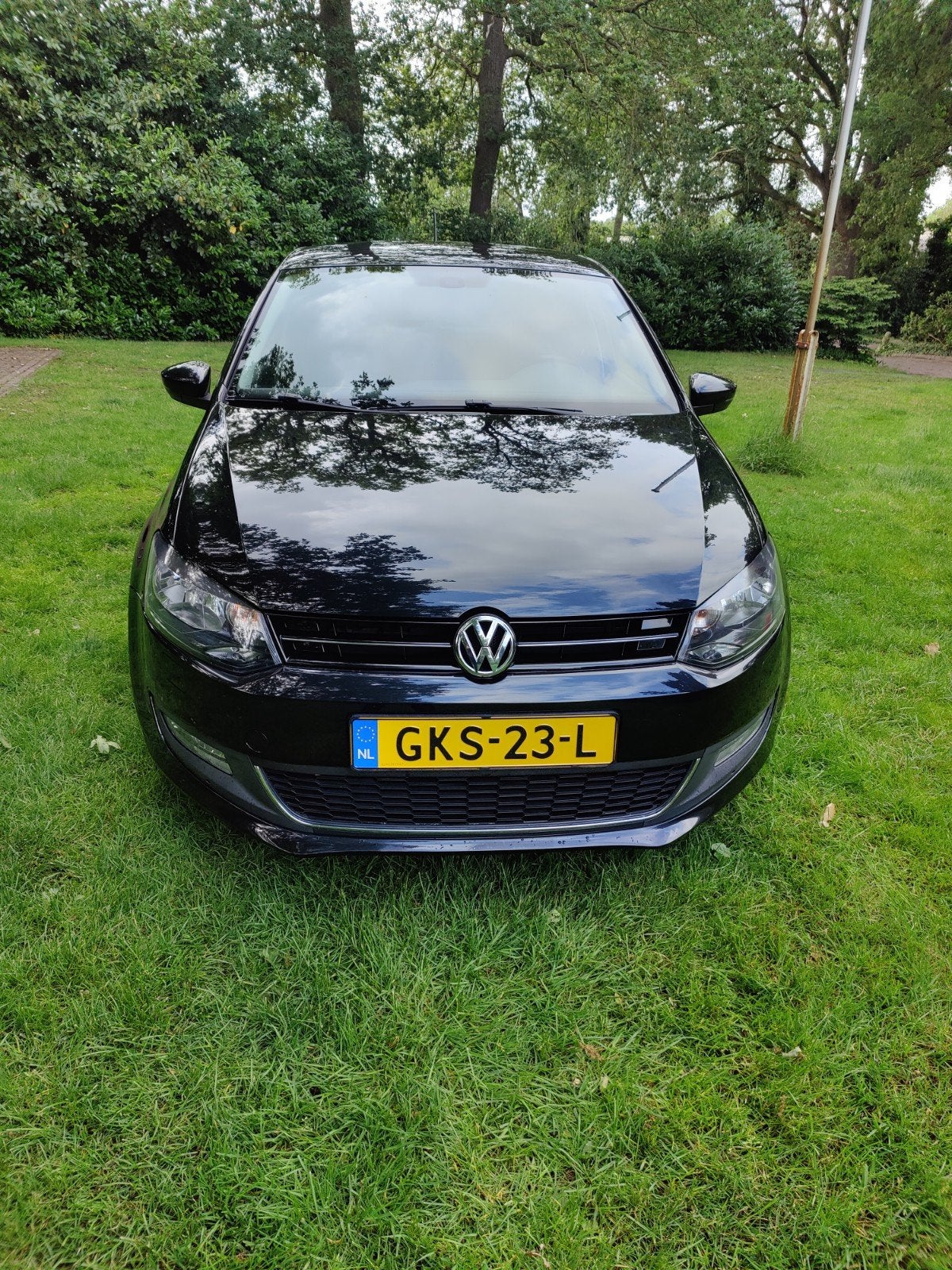 Nette Volkswagen Polo 1.2 51KW 2014 5 Deurs Zwart, Auto's, Voorwielaandrijving, 967 kg, Euro 6, Zwart