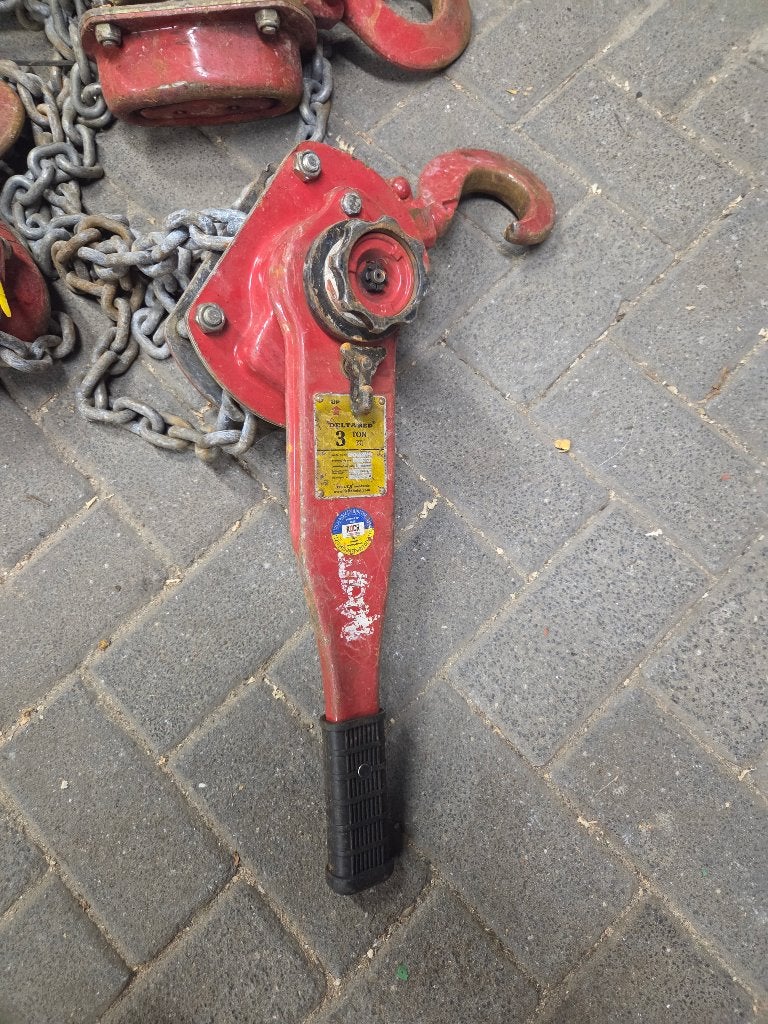 2 x 3 ton rateltakel, Ophalen, Gebruikt