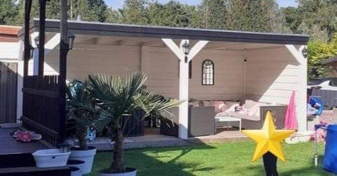 overkapping 6x3m incl wanden + vloer + luifels, Tuin en Terras, Overkappingen, Ophalen