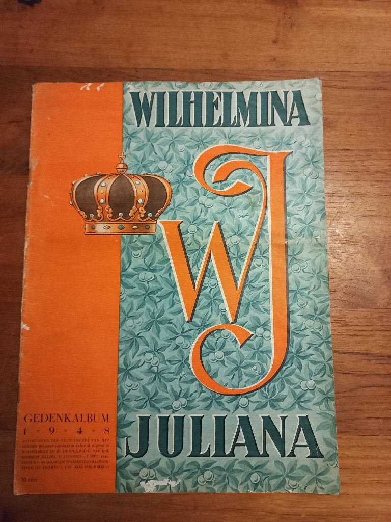 Wilhelmina Juliana Gedenkalbum 1948, Ophalen of Verzenden, Gebruikt, Nederland, Tijdschrift of Boek