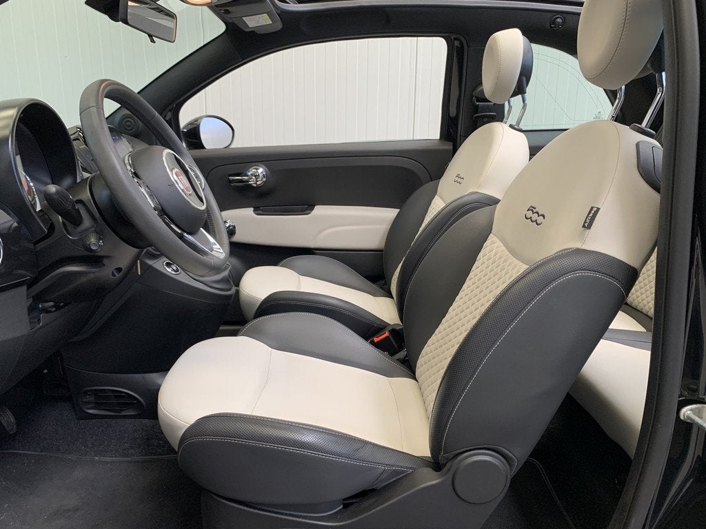 Fiat 500C 1.0 Hybrid Dolcevita AIRCO/ECC-LMV-LEDER-CRUISE CO, Auto's, Fiat, Voorwielaandrijving, Gebruikt, 4 stoelen, Leder en Stof