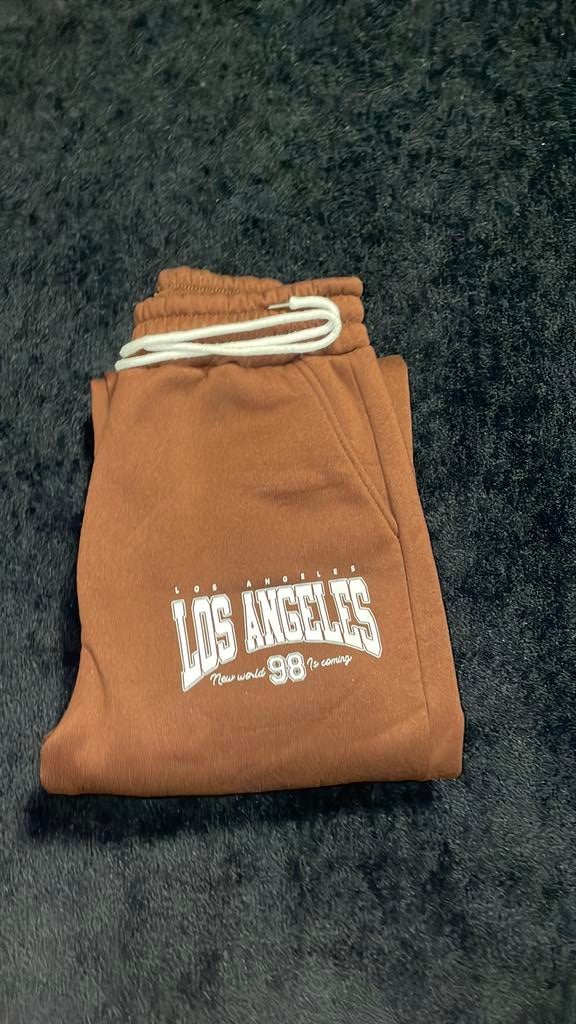 Bruine Los Angeles Joggingsbroek S, Bruin, Nieuw, Ophalen of Verzenden, Maat 36 (S)