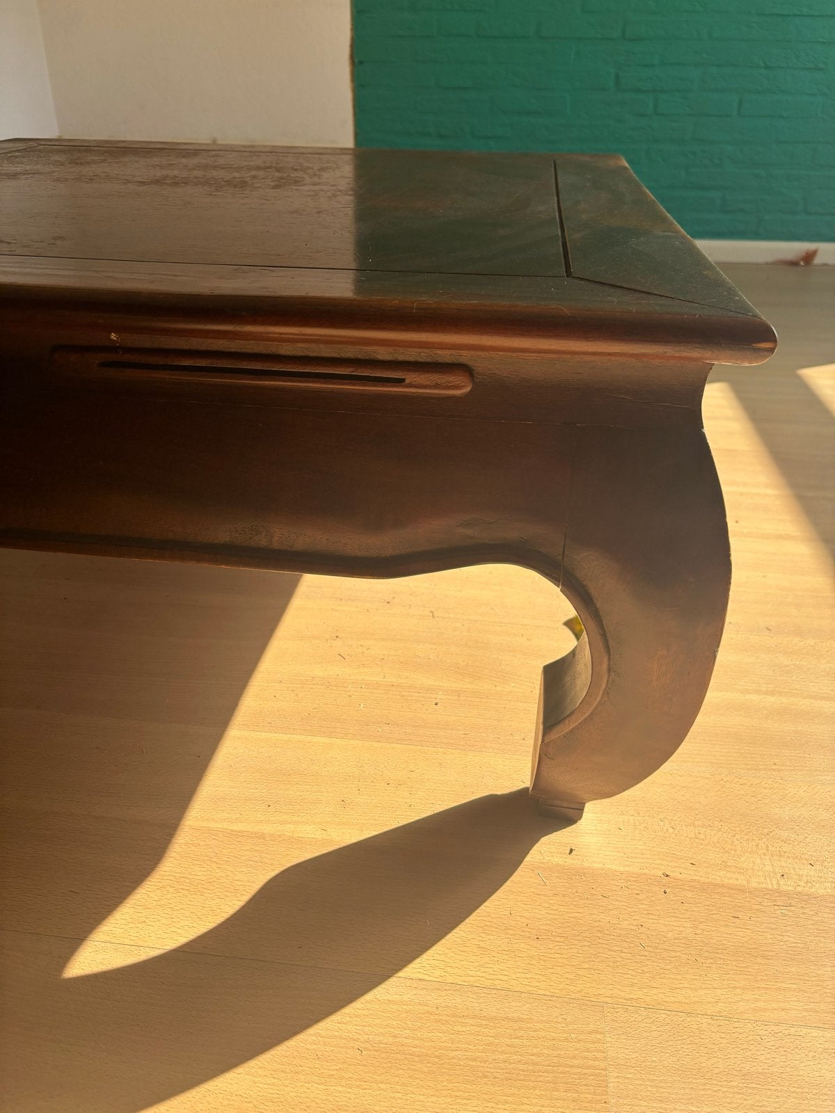 Opiumtafel salontafel - Oosters design, Ophalen, Gebruikt, 100 tot 150 cm, Vierkant