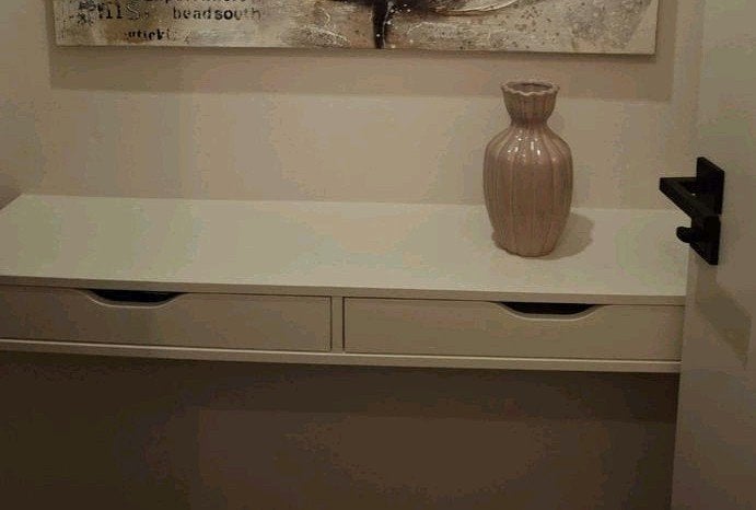 Ikea hack - Ekby Alex zwevend, Met lades, Gebruikt, Spaanplaat of MDF, Ophalen of Verzenden